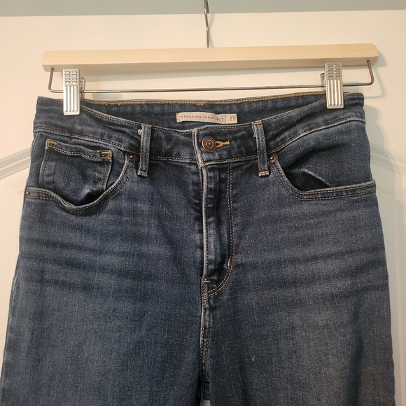 Levis Dark Wash Denim High Rise Skinny Jeans 27 - Picture 3 of 4